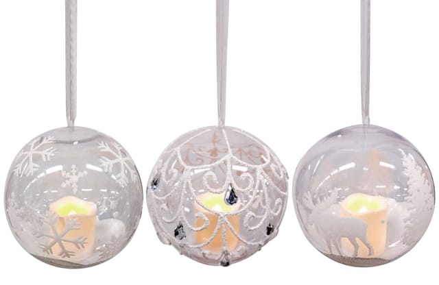 Trendline - Weihnachtskugel 1 Led Warmweiß, Für Den Innenbereich Ø10cm Hängedekoration