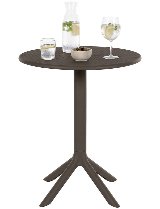 Tisch Lacota Rund 60 Cm Taupe