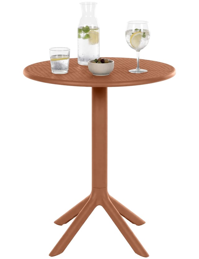 Tisch Lacota Rund 60 Cm Terracotta