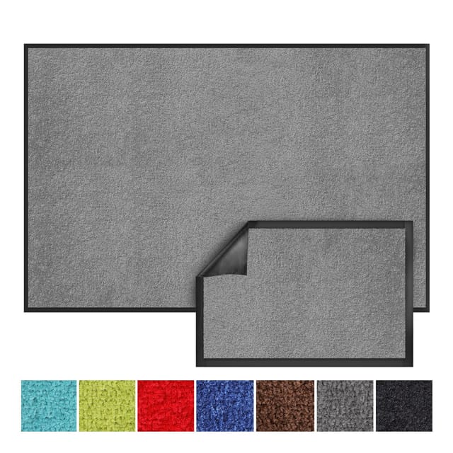 Schmutzfangmatte Monochrom Silbergrau 60 X 180 Cm