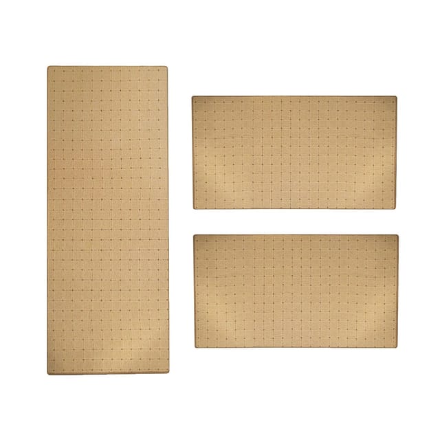 Bettumrandung Rapido Beige 1 Läufer 67 X 330 Cm + 2 Brücken 67 X 130 Cm