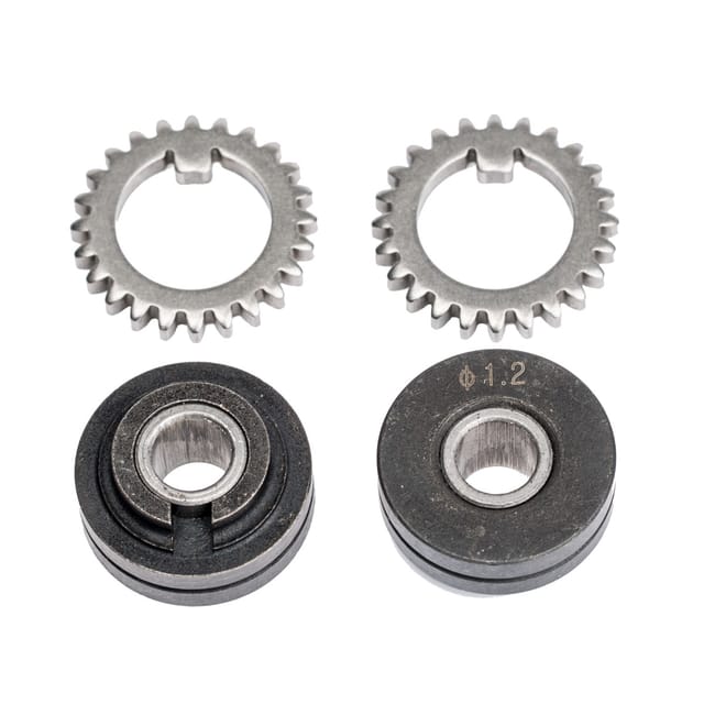 Schweißkraft Förderrollenpaar Mit Zahnkranz Für Massivdraht 0,8 Mm, 1033601