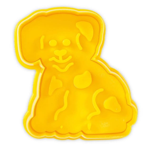 Städter Ausstecher Hund 7 Cm Gelb