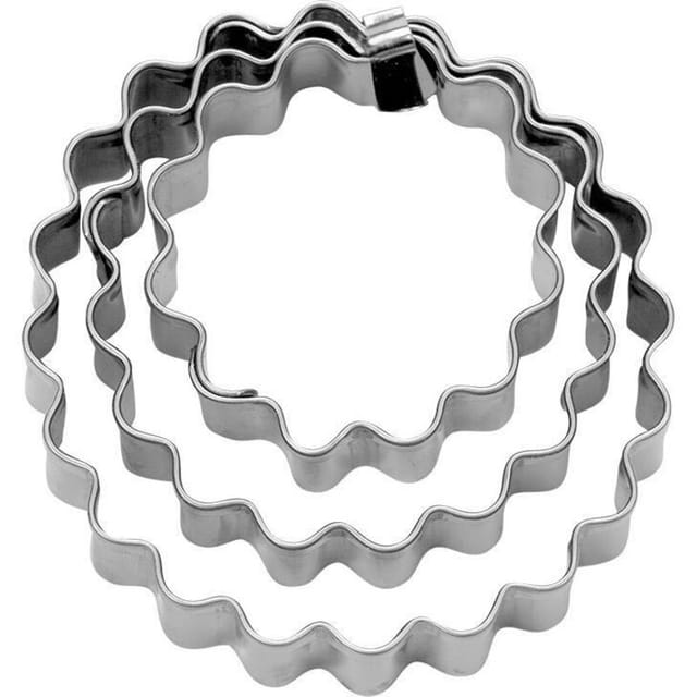 Städter Terrassen-ausstecher Ring Gewellt Set, 3-teilig 956217