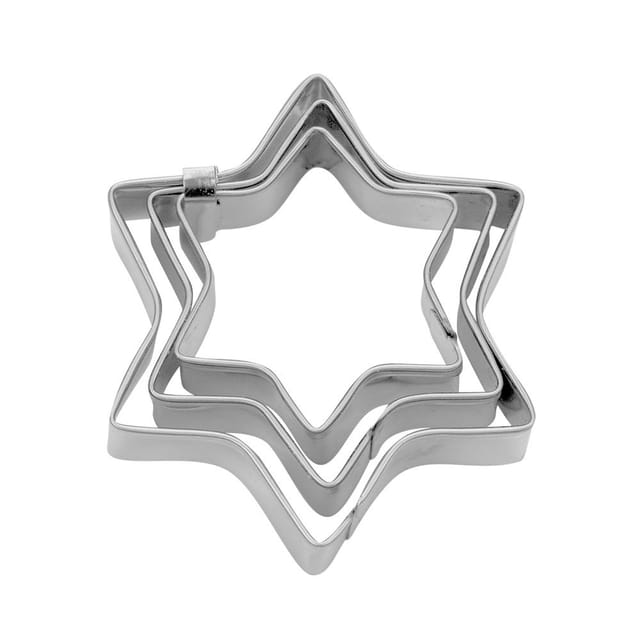 Städter Terrassen-ausstecher Stern Set, 3-teilig Edelstahl
