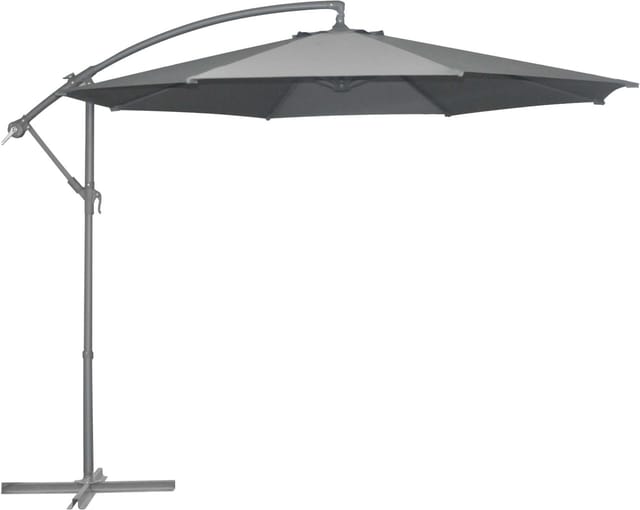 Trendline - Alu Ampelschirm Ø 300 Cm Anthrazit Sonnenschirm Gartenschirm