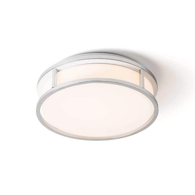 Rendl Light - Deckenleuchte Large Led 25 Deckglas Opal/chrom 230v Led 12w Ip44 3000k