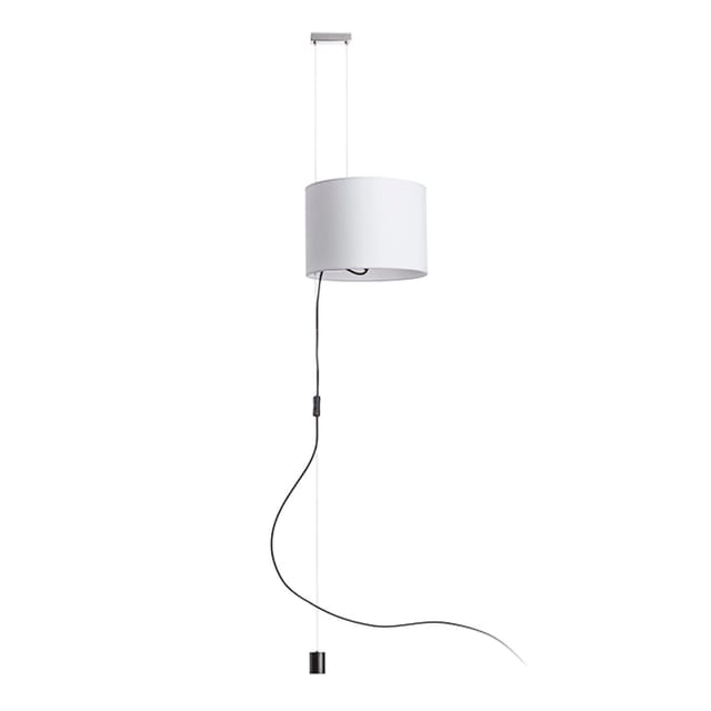 Broadway Pendelleuchte Weiß Chrom 230v E27 42w