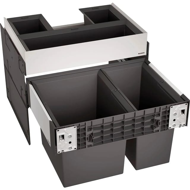 Select - Einbaumülleimer, Geteilt, Volum 49 L 526208 - Blanco