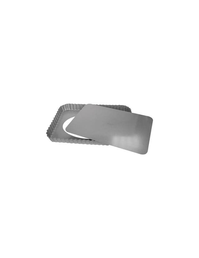Rechteckige Tarteform 32 X 22 X 2,8 Cm – Silber-top – Patisse