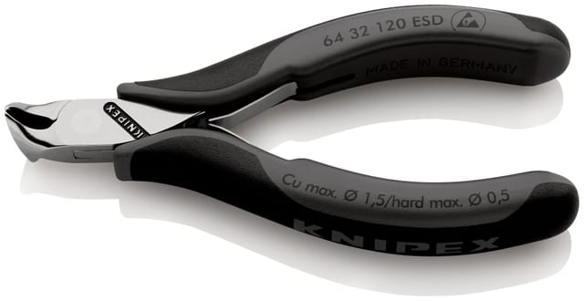 64 32 120 Esd Elektronik- U. Feinmechanik Vornschneider Mit Facette 120 Mm - Knipex