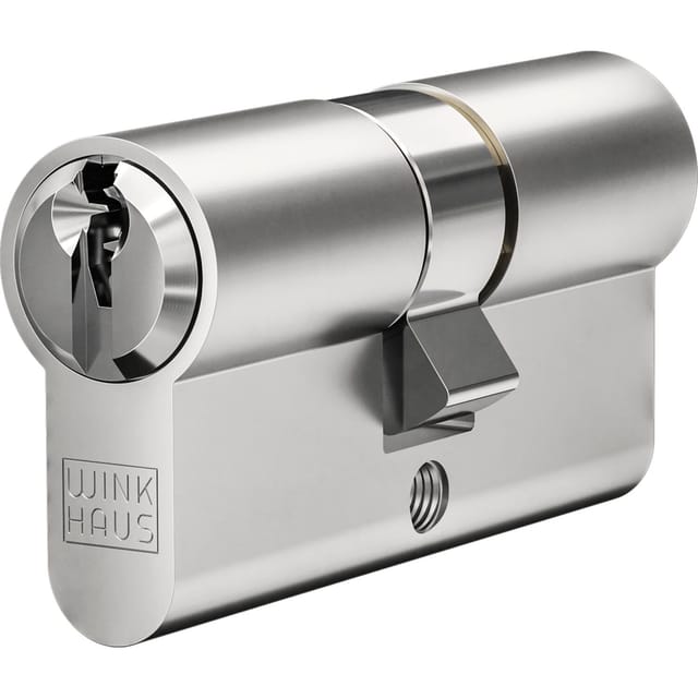 Winkhaus - Wink-haus Az Doppelzylinder Schließzylinder Lp 50 / 40mm Messing Vernickelt Matt
