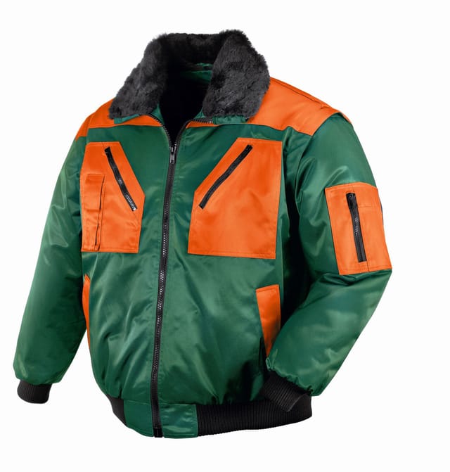 Pilotenjacke Oslo Texxor 4178 Grün/orange Gr.xl