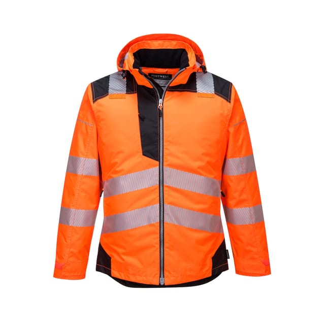 Parka Hv Pw3 Orange/schwarz L