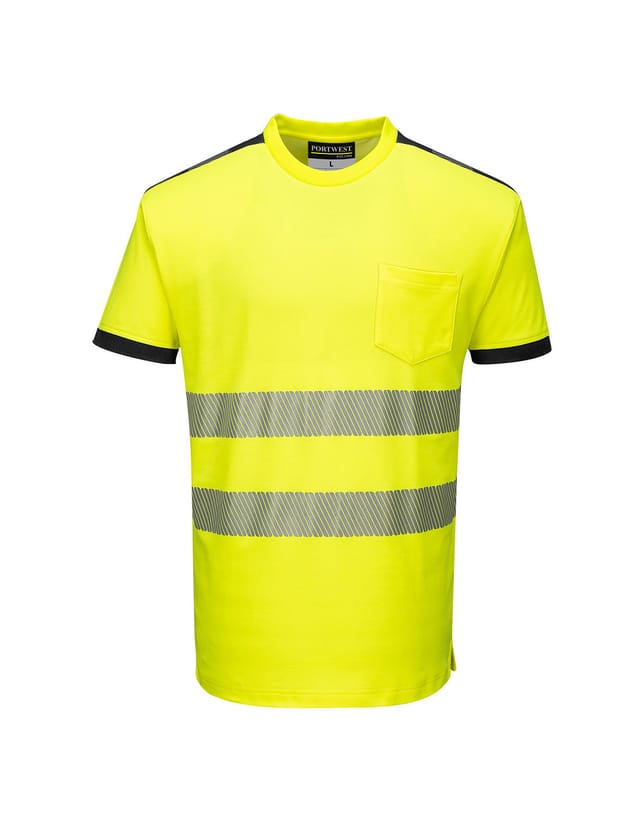 T-shirt Hv Pw3 Gelb/schwarz S
