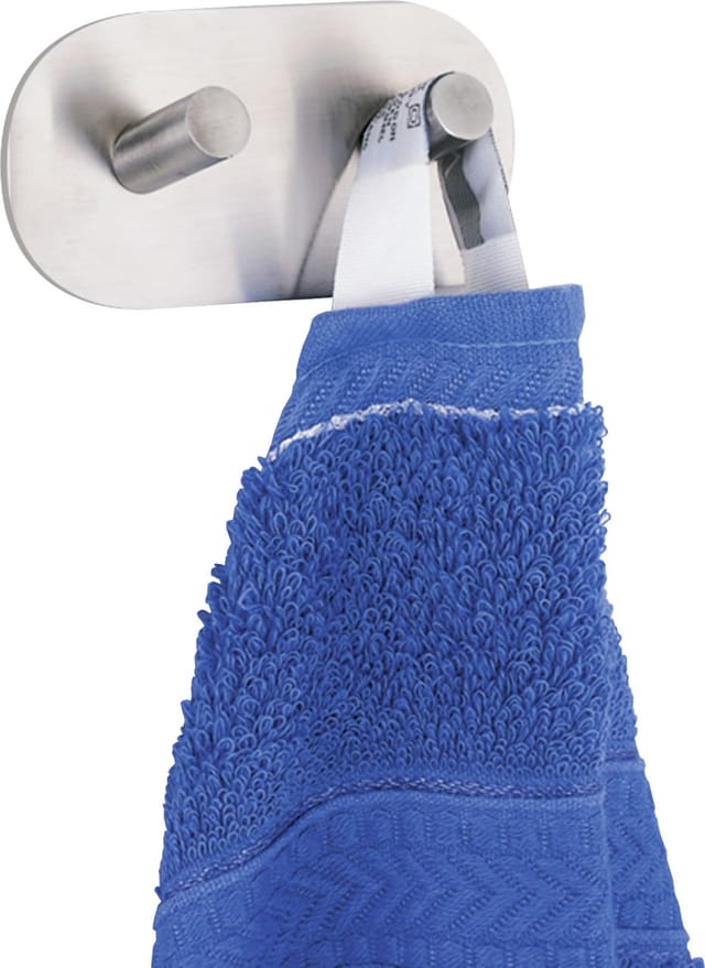 Strip-it® Wandhaken Duo Matt Edelstahl Rostfrei - Wenko