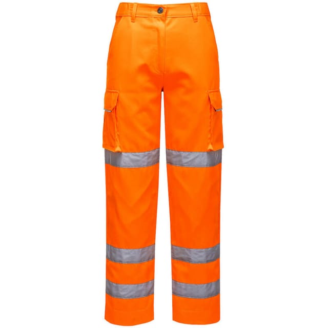 Portwest Damen Warnschutzhose, 40+ Upf Gewebe Orange S
