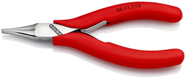 35 11 115 Elektronik- U. Feinmechanik Flachzange Gerade Werkzeugstahl 115 Mm - Knipex