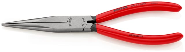 38 11 200 Elektronik- U. Feinmechanik Flachrundzange Gerade Vanadium Elektrostahl 200 Mm - Knipex