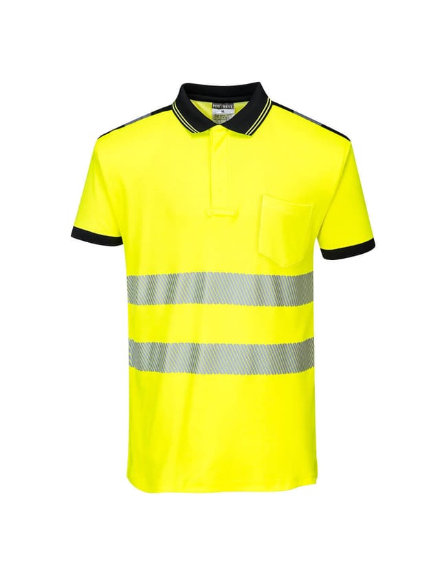 Polo Hv Pw3 Gelb/schwarz 3xl