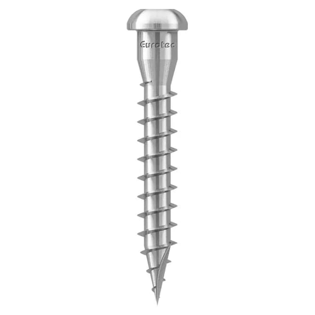 Eurotec - Winkelbeschlagsschraube Panhead 5,0 Mm X 60 Mm Blau Verzinkt
