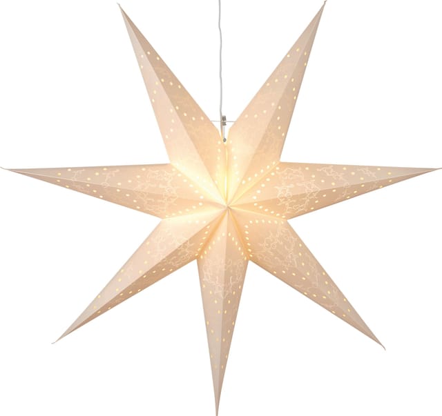 Weihnachtsstern Sensy, 3d Papierstern, Weiß Ø100cm