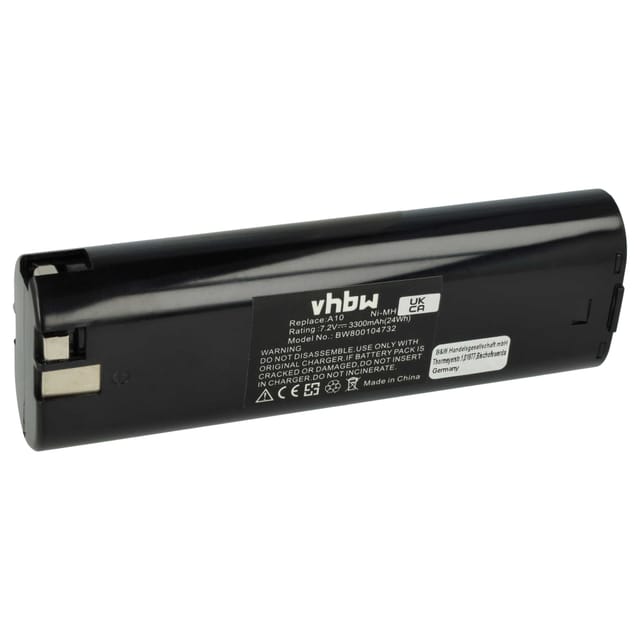 Vhbw - Akku Kompatibel Mit Aeg Bse2e 7.2 Elektrowerkzeug (3300 Mah, Nimh, 7,2 V)