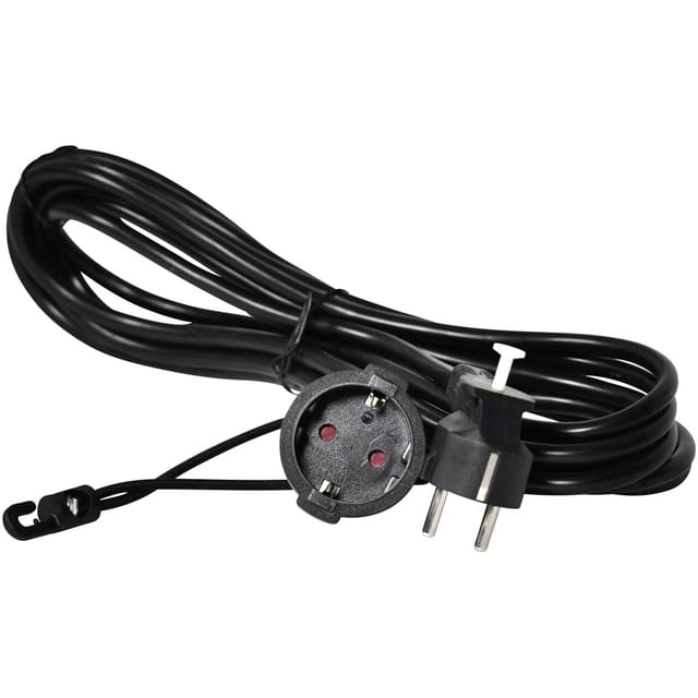 Easyout Eo-780803 Strom Verlängerungskabel 16 A Schwarz 5.00 M H05vv-f 3g 1,5 Mm²