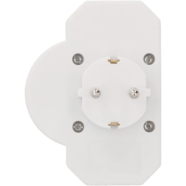Weitere - Steckdosenadapter Mit Überspannungsschutz 1xschutz-kontakt, 2xeuro, Weiß