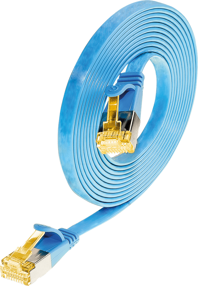 Pce - Wirewin 9120042365354 Rj45 Netzwerkkabel, Patchkabel Cat 6a U/ftp 2.00 M Blau 1 St.