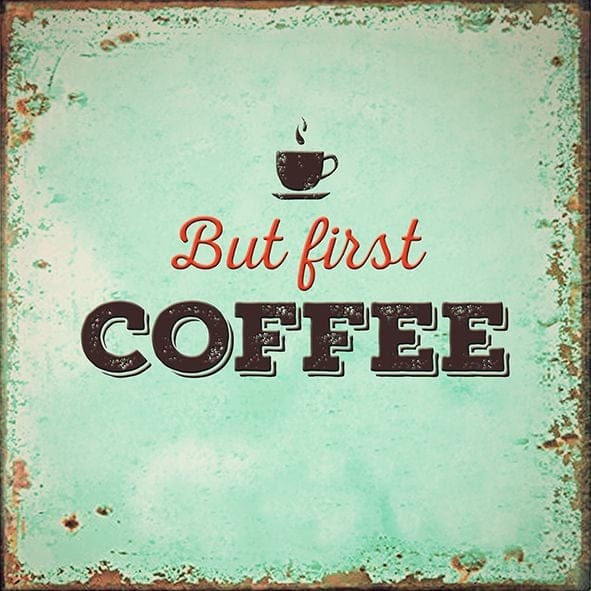 Braun&company - Servietten First Coffee, 25 X 25 Cm 20er Pack Tischservietten