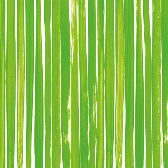 Braun&company - Serviette Brush Stripe Grün 33 X 33 Cm 20er Pack Tischservietten