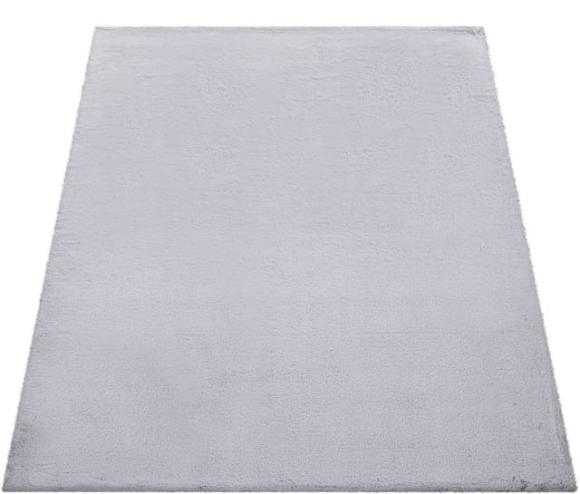 Paco Home - Hochflor Teppich Für Wohnzimmer Softes Kaninchenfell Imitat Kunstfell In Grau 200x290 Cm