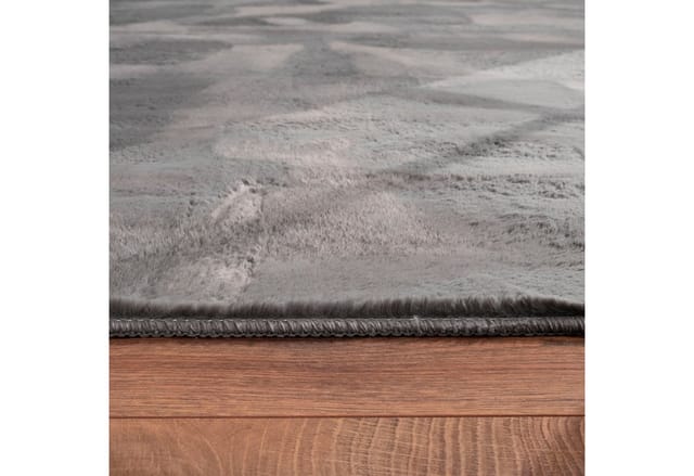 Paco Home Teppich Wohnzimmer Kunstfell Shaggy Hochflor Waschbar In Waschmaschine Soft Uni Grau 120x170 Cm