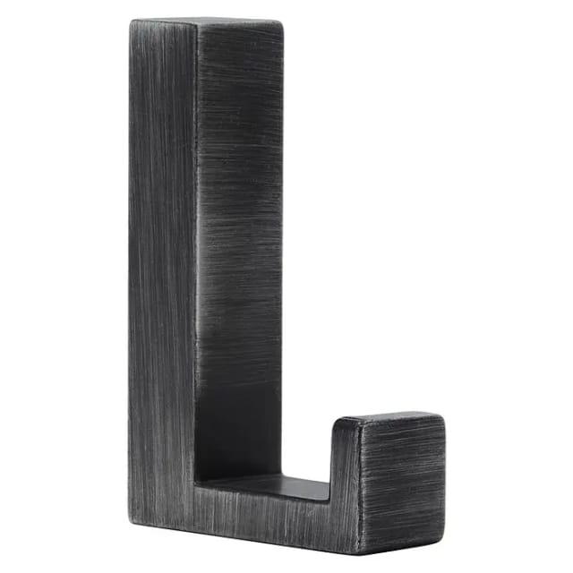 Siro - Mantelhaken Doradus Garderobenhaken 15x61mm, Haken Zn Eisenfärbig Gebürstet Matt
