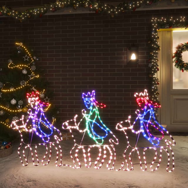 Led-silhouette Heilige Drei Könige 504 Leds 70x50 Cm Vidaxl