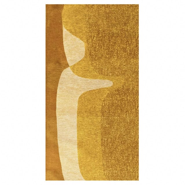 Beneffito - Teppich – Kollektion Poum Poum – Curry – Teppich – Gelb – 80 X 150 Cm