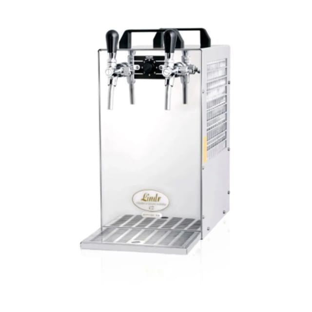 Zapfanlage, Bierzapfanlage Kontakt 70/k, 2-leitig Trockenkühlgerät Aus Edelstahl, 90 Liter/h, Mit Membranpumpe, Green Line