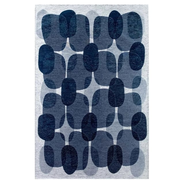 Beneffito - Teppich – Kollektion Cafe – Nachtschicht – Teppich – Blau – 140 X 200 Cm