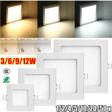 LED Einbauleuchte Panel Einbaustrahler Deckenleuchte Flach Rund/Eckig Spot 230V Bild 2
