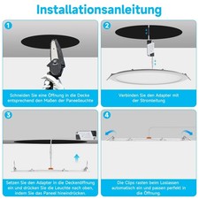 LED Einbauleuchte Panel Einbaustrahler Deckenleuchte Flach Rund/Eckig Spot 230V Bild 9