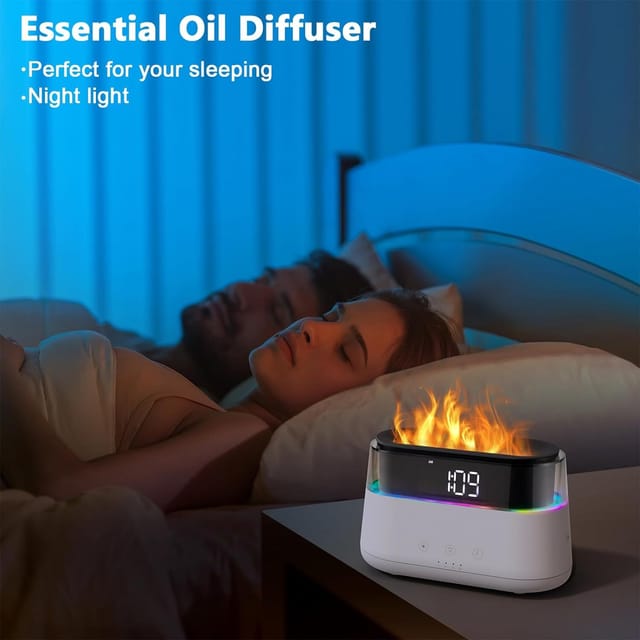 Diffusor Für Ätherische Öle, 21 Led-leuchten Mit Farbwechsel, Timer Und Automatische Abschaltfunktion Ohne Wasser, 2-in-1-aromadiffusor Und Luftbefeuchter Mit Kühlem Nebel (weiß) – Rapanda