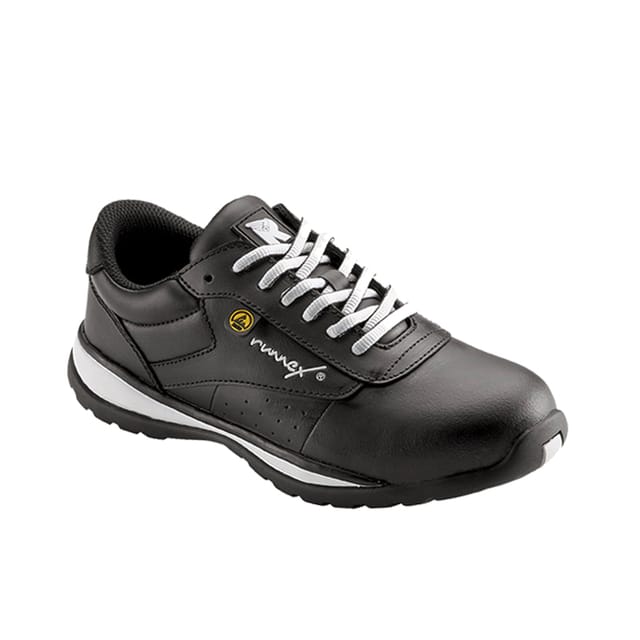 Runnex® S3-damen-esd-sicherheitshalbschuhe Girlstar Schwarz/weiß 5382 Gr. 41