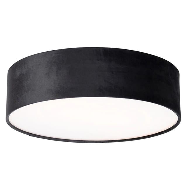 Deckenleuchte Schwarz 40 Cm Mit Goldener Innenseite - Drum