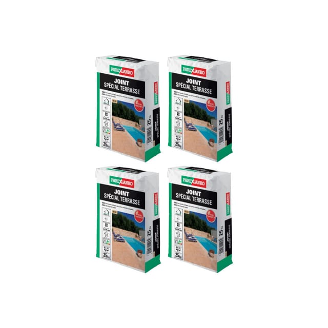 Lot Von 4 Säcken Von Speziellen Terrassenfugen Parexlanko - Beige - 100kg