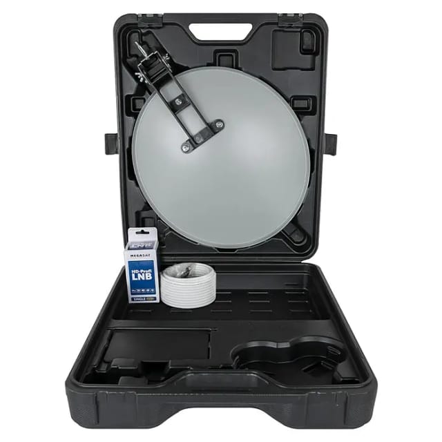 Megasat Campingkoffer Mit Lnb Und Kabel