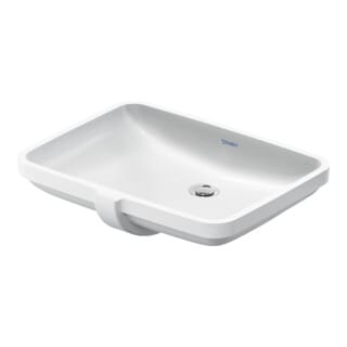Duravit - No.1 Einbauwaschtisch, Ohne Hahnloch, Mit Überlauf,