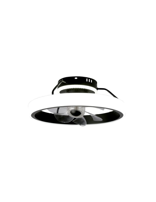 Dinirot Led-deckenventilator Schwarz 50w 4800lm. Cct Dim