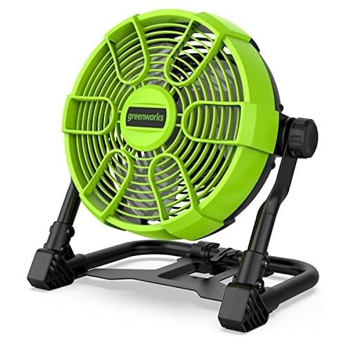 Greenworks 24v Tragbarer Ventilator Mit 5 Geschwindigkeiten