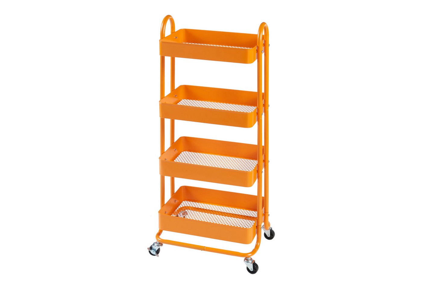 [en.casa] - Küchenrollwagen Pyhäntä Mit 4 Ebenen Orange Bild 2